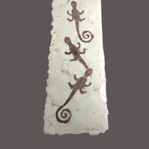 Curling Tails Pictograph Lizard Print Buena Vista Co Signed Lyn Petrillo Paper